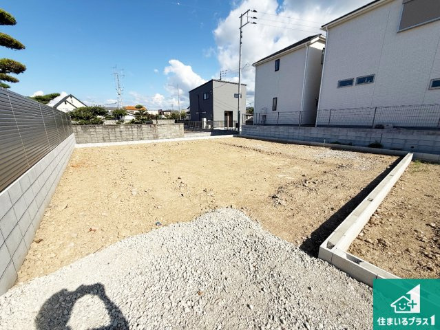 貝塚市麻生中　新築一戸建ての外観|現在の進捗状況です！順調に作業進行中、完成が待ち遠しいです！詳細の間取り等、お気軽にお問い合わせください！
