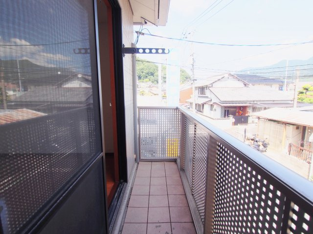 蘭　弐番館のバルコニー