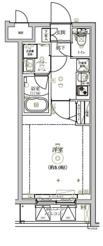 RELUXIA三宿池尻の間取り|間取りです。
