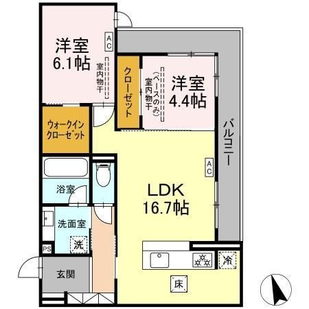 【間取り】 | ディーソルビア中川原