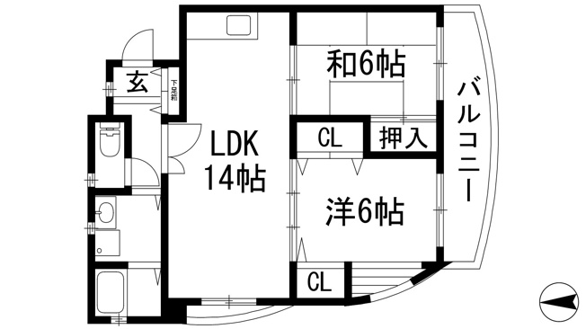 【間取り】 | ガーデンテラス甲東園