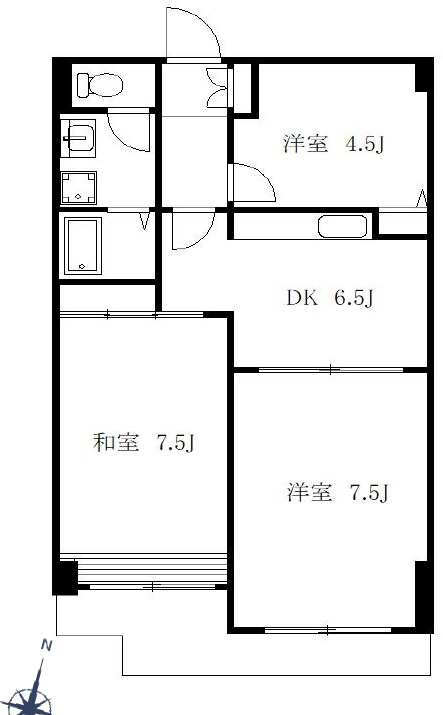 モンシャトー松戸の間取り