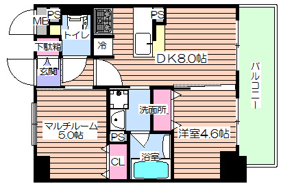 【間取り】 | エステムコート新大阪Ⅸグランブライト
