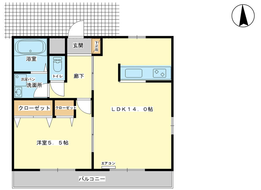 アパートメントハウス京口の間取り