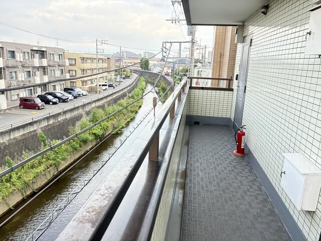 アメニティー北浦のバルコニー