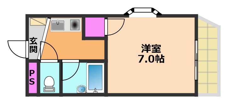 サンハイツ殿町の間取り