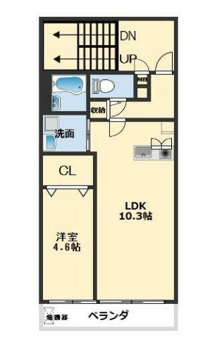 クリスタルビルの間取り