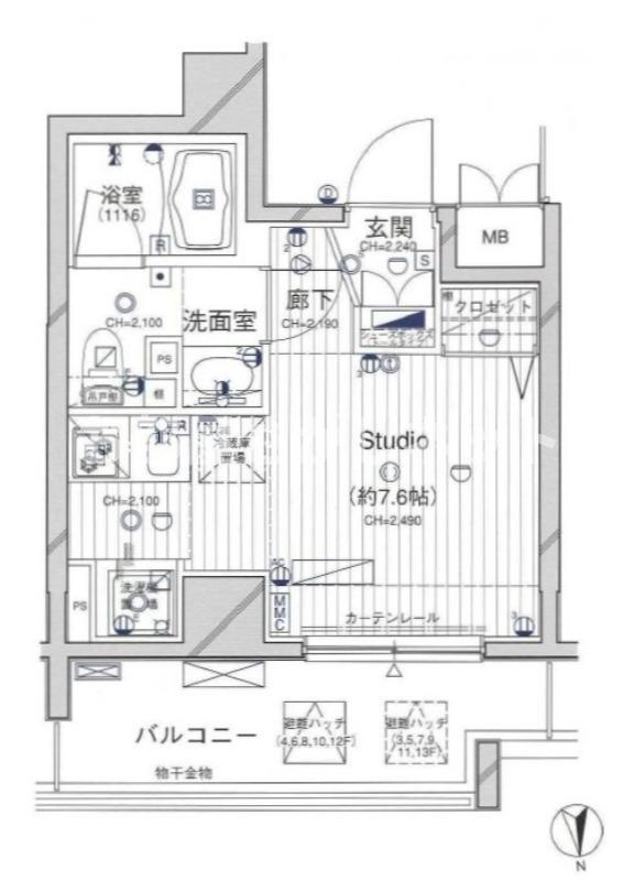 ダイナシティ西新宿【おとり物件なし】#学生・社会人にオススメ！初期費用分割払いOK！の間取り