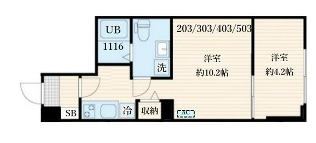 ａＬＡＴＯ自由が丘の間取り