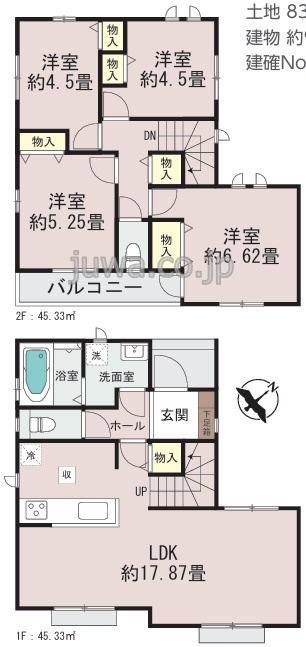 【新築分譲住宅】ふじみ野市西の間取り