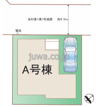 【新築分譲住宅】ふじみ野市西の区画図
