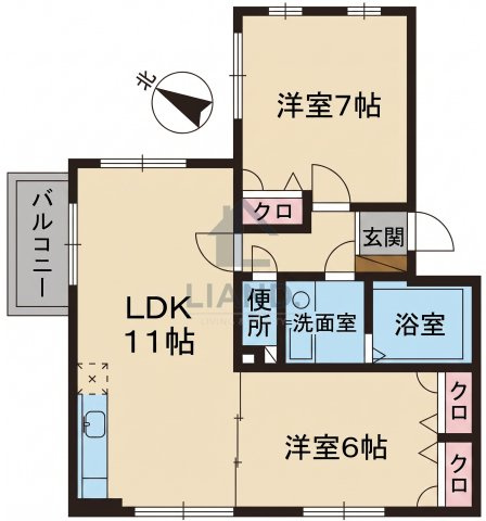 クレール今町　東光小学校区の間取り|クレール今町