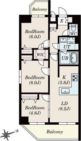 S-RESIDENCE神沢affordの間取り