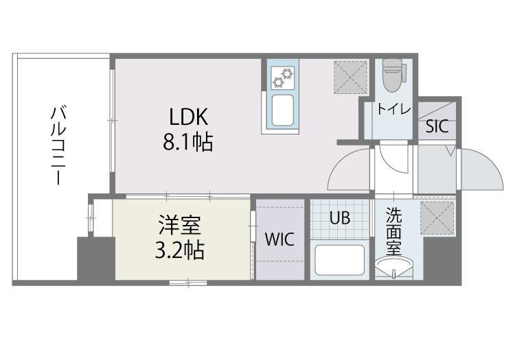 アルティザ博多ミッドシティの間取り|使いやすい間取りです。