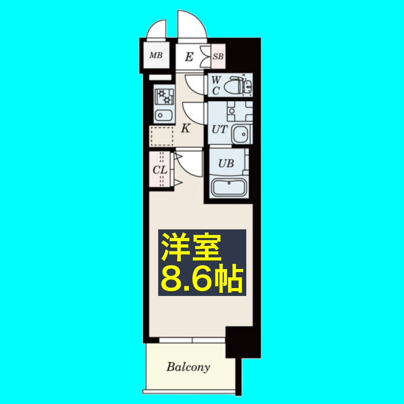 S-RESIDENCE浄心Ⅱの間取り