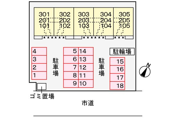 グレイス　ケイの駐車場