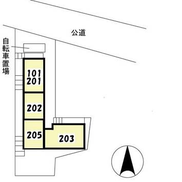 ハイツ148の設備|区画図・お部屋は101号室です