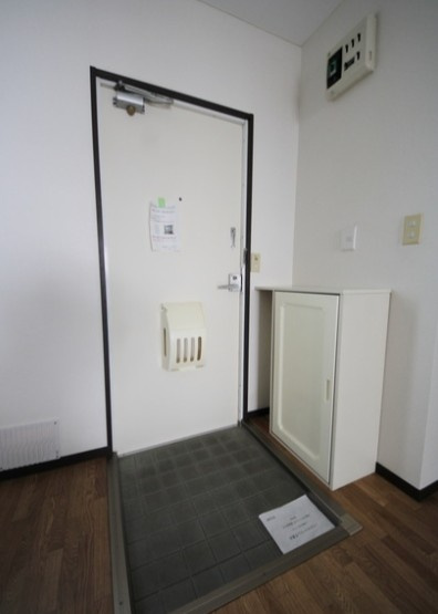 大和市中央林間西４丁目のアパートの玄関