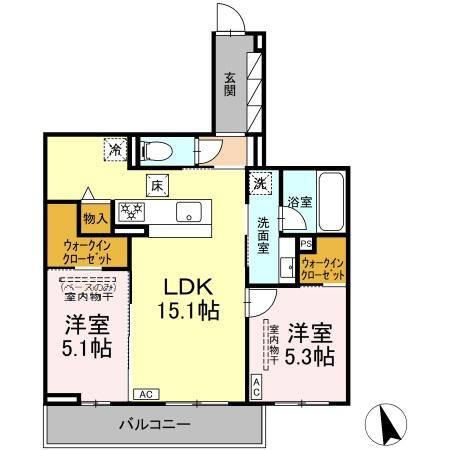 【間取り】 | ディーソルビア中川原