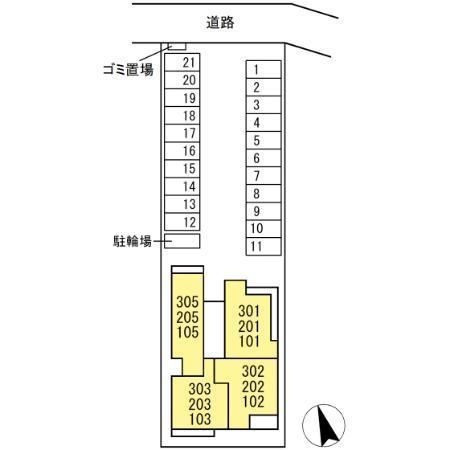 【駐車場】 | ディーソルビア中川原