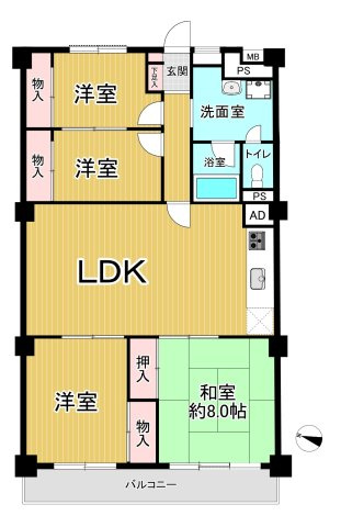 習志野台スカイハイツの間取り