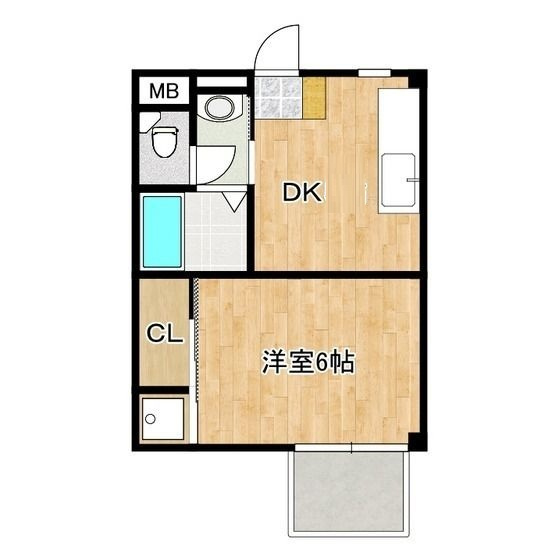ハイツ宇田川の間取り|間取りです。
