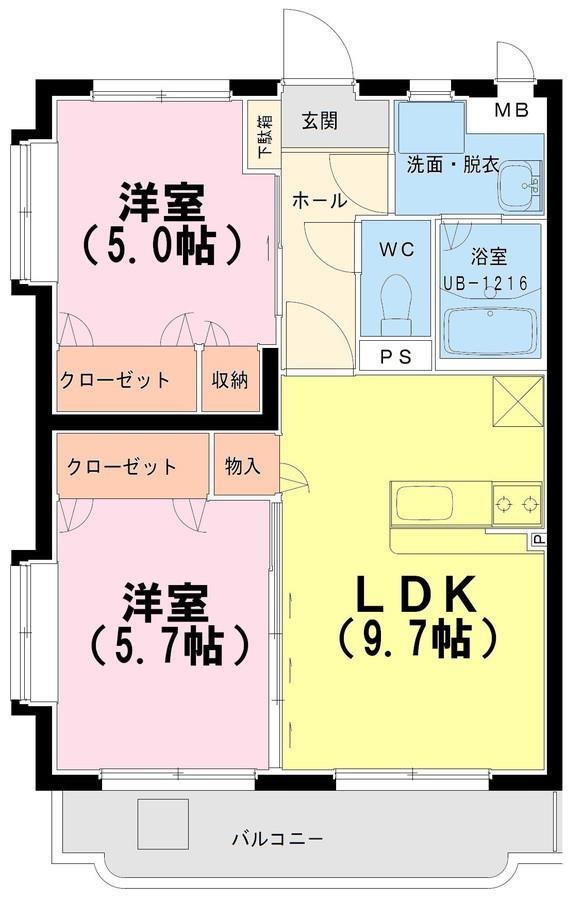 エスポワールはるかの間取り|間取り図