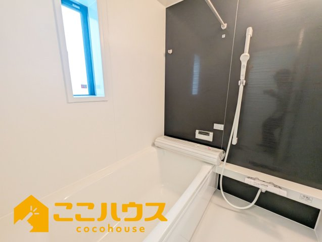 沖縄市胡屋第1　クレイドルガーデン　新築戸建て　全13棟　11号棟の浴室|お子様とゆっくりくつろげる1坪ユニットバス
