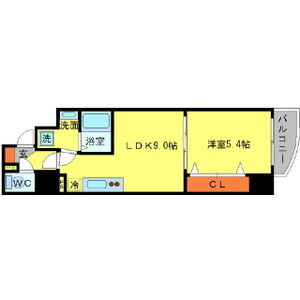 SERENiTE江坂四番館の間取り