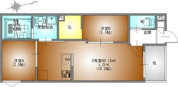 REGALEST野並の間取り