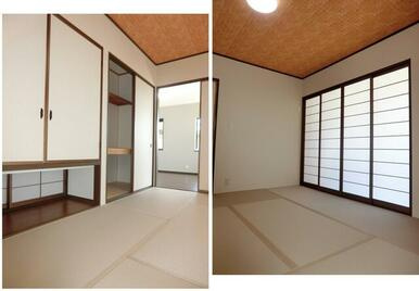 高知市潮見台３丁目の中古一戸建の和室|大きな押し入れは布団の収納に◎