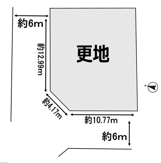 【土地図】 | 大枝西新林町六丁目　売土地 | 土地約64.26坪　北西角地