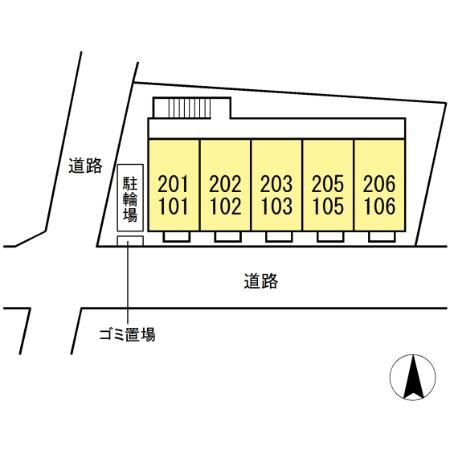 エントピア南長崎の区画図