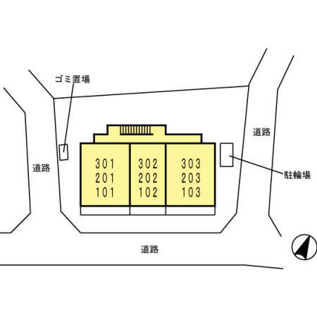 鶴寿館の区画図