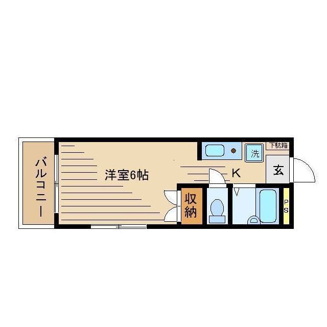 レジデンスＫＵＲＯＳＵの間取り|間取りです。