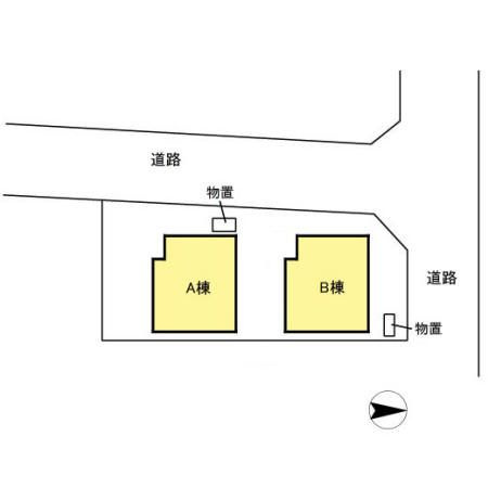 向中野貸家の区画図