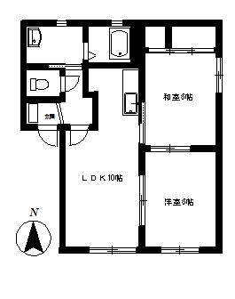 クローバーハイツの間取り