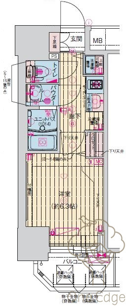 プレサンス扇町駅前の間取り