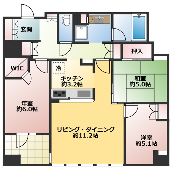 【間取り】 | シティタワー福島