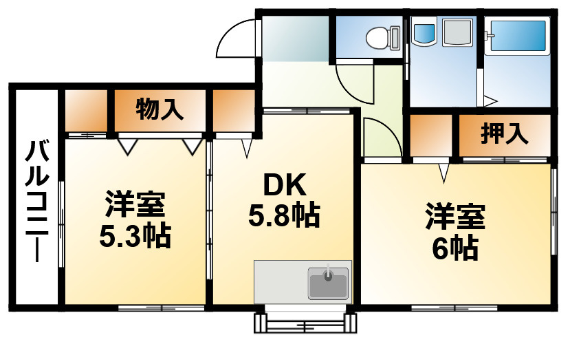 サニーの間取り