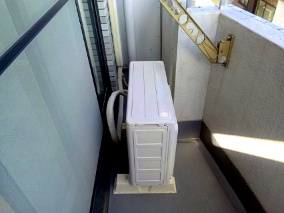 市川市入船の賃貸マンションのバルコニー