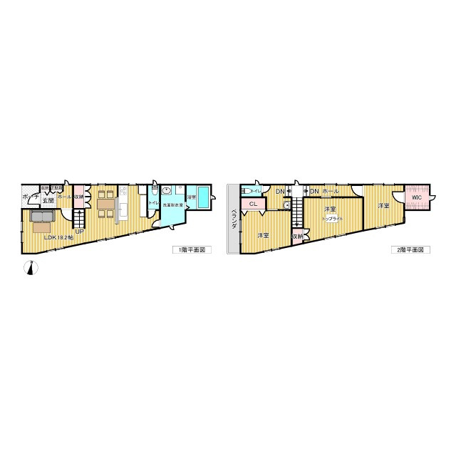 清水区入江南町 戸建の間取り