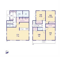 茅ヶ崎市室田２丁目　売地　全２区画の参考プラン