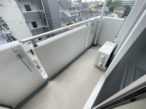 熊本市中央区神水１丁目の賃貸マンションのバルコニー