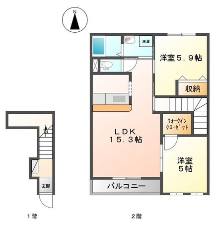 ロココ・モダン舞高の間取り