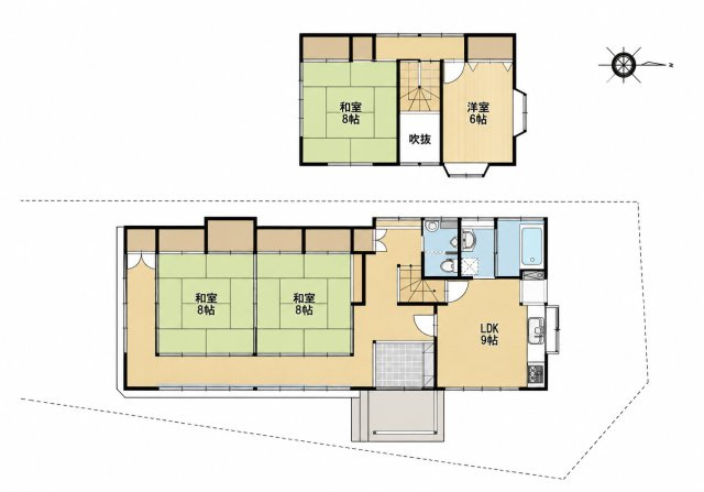 みどり町　売り住宅の間取り
