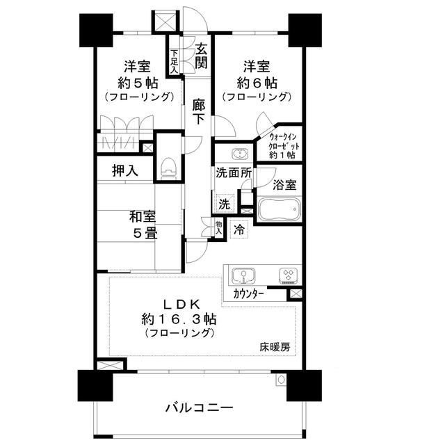 ザ・パークハウス葛西臨海公園の間取り|間取りです。