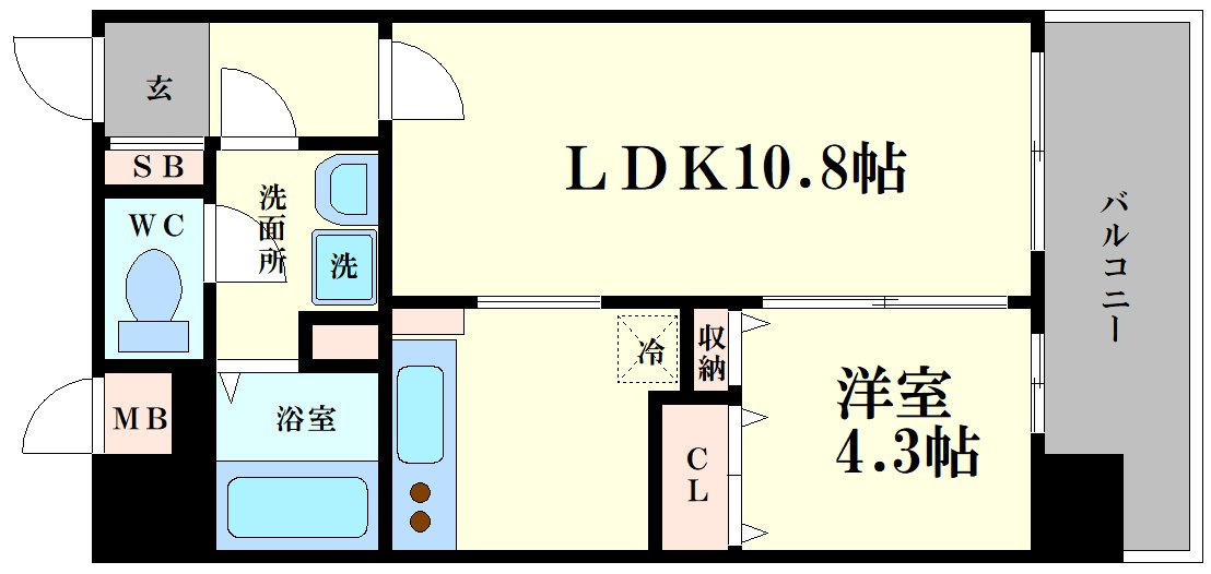 アールオーハイム松崎町の間取り