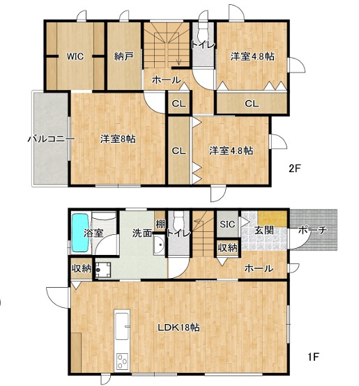 明石市松江字西野82-8の間取り