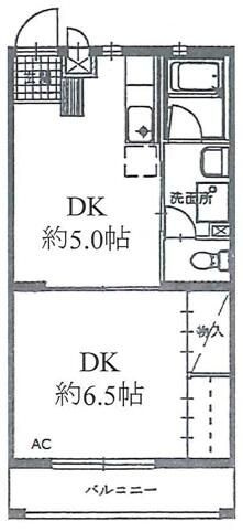ゆたか五番館の間取り